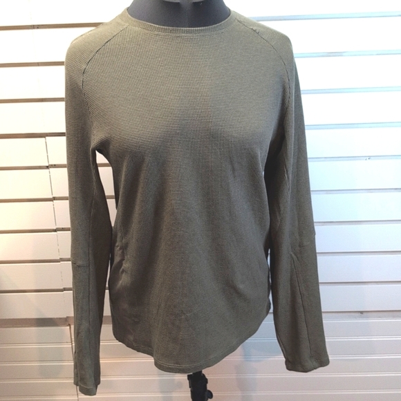 Lululemon X Wilderness Men’s Waffle Knit Long Sleeve Size Medium - Picture 1 of 10